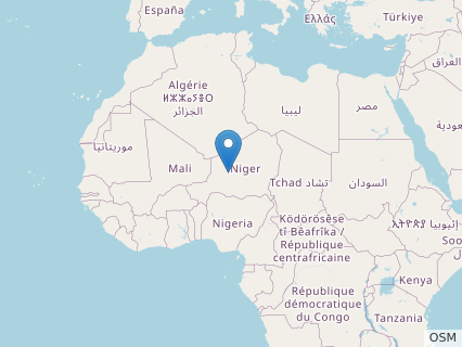 Locations where Spinophorosaurus fossils were found.