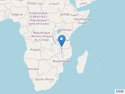 Locations where Nyasasaurus fossils were found.