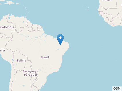 Locations where Thalassodromeus fossils were found.