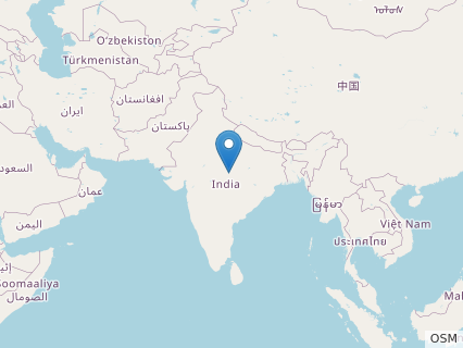 Locations where Indosuchus fossils were found.