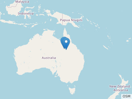 Locations where Wintonotitan fossils were found.