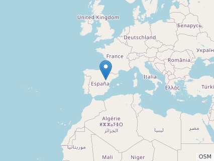 Locations where Aragosaurus fossils were found.